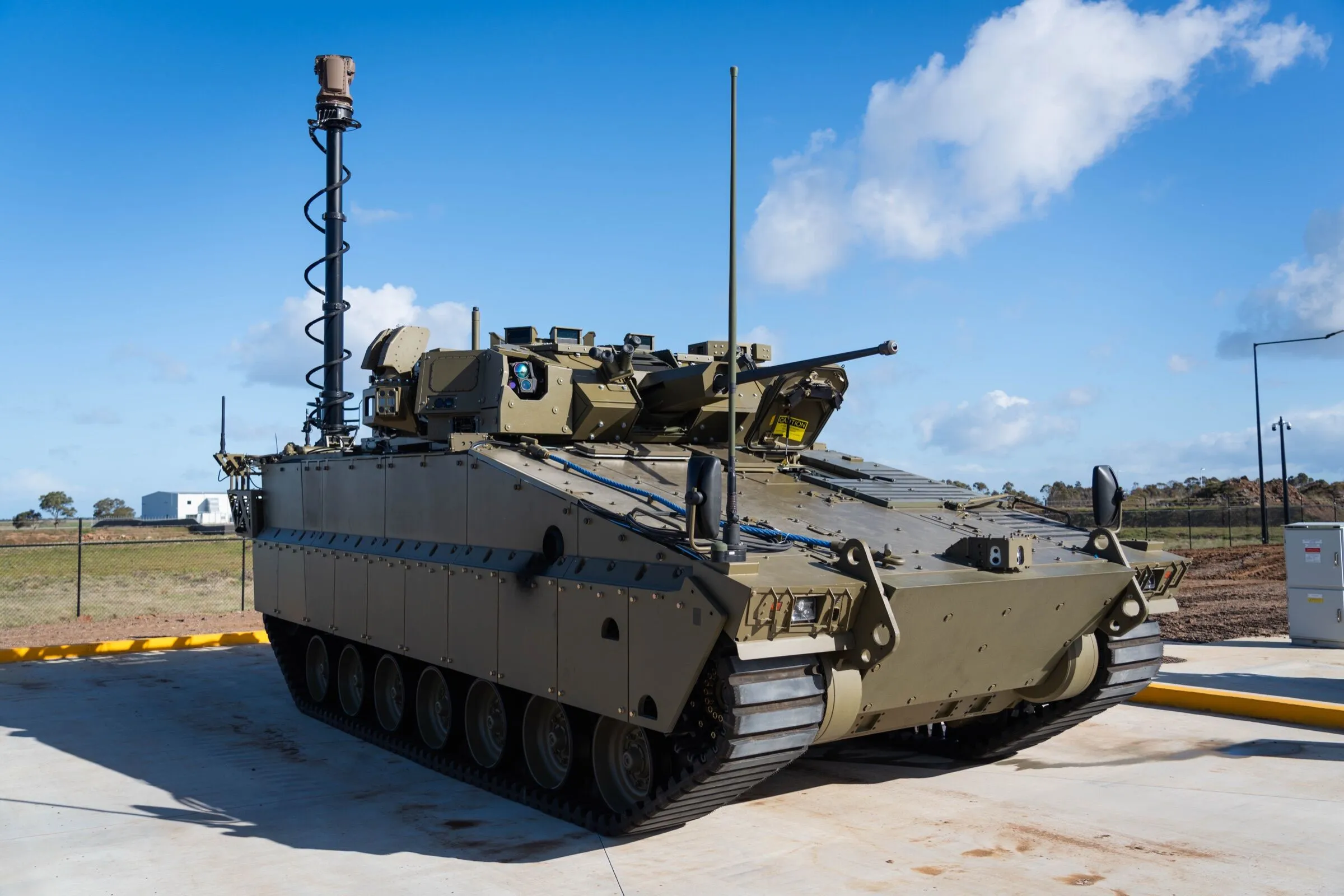 Hanwha Redback IFV Tests Passive Sensor for Drones RF Detectors Miss