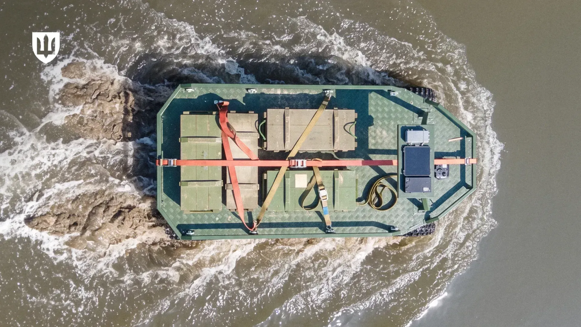 Ukraine Runs First Amphibious UGV Resupply Over 40 km of Land and Water