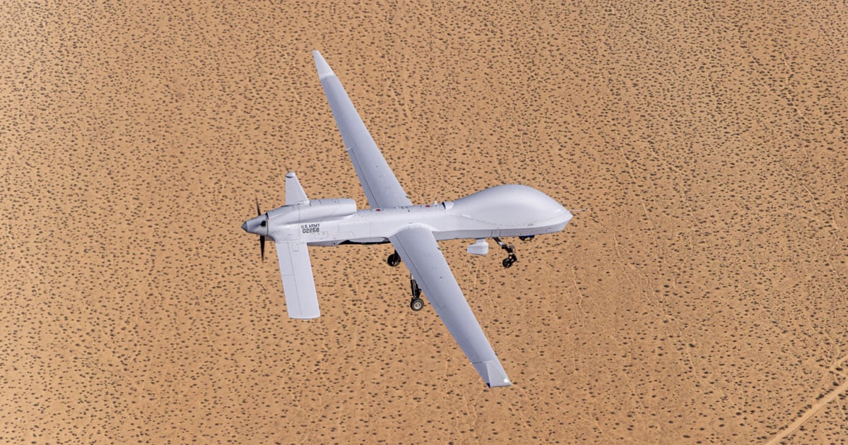 U.S. State Arizona to Field Eight Gray Eagle 25M Drones, a National Guard First