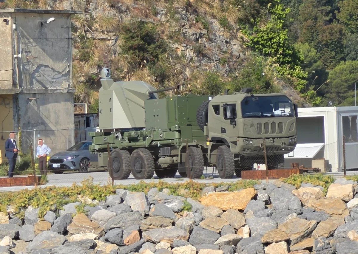 Leonardo’s Hystrix 40 ADS Counter-Drone Gun Seen in Testing for First Time