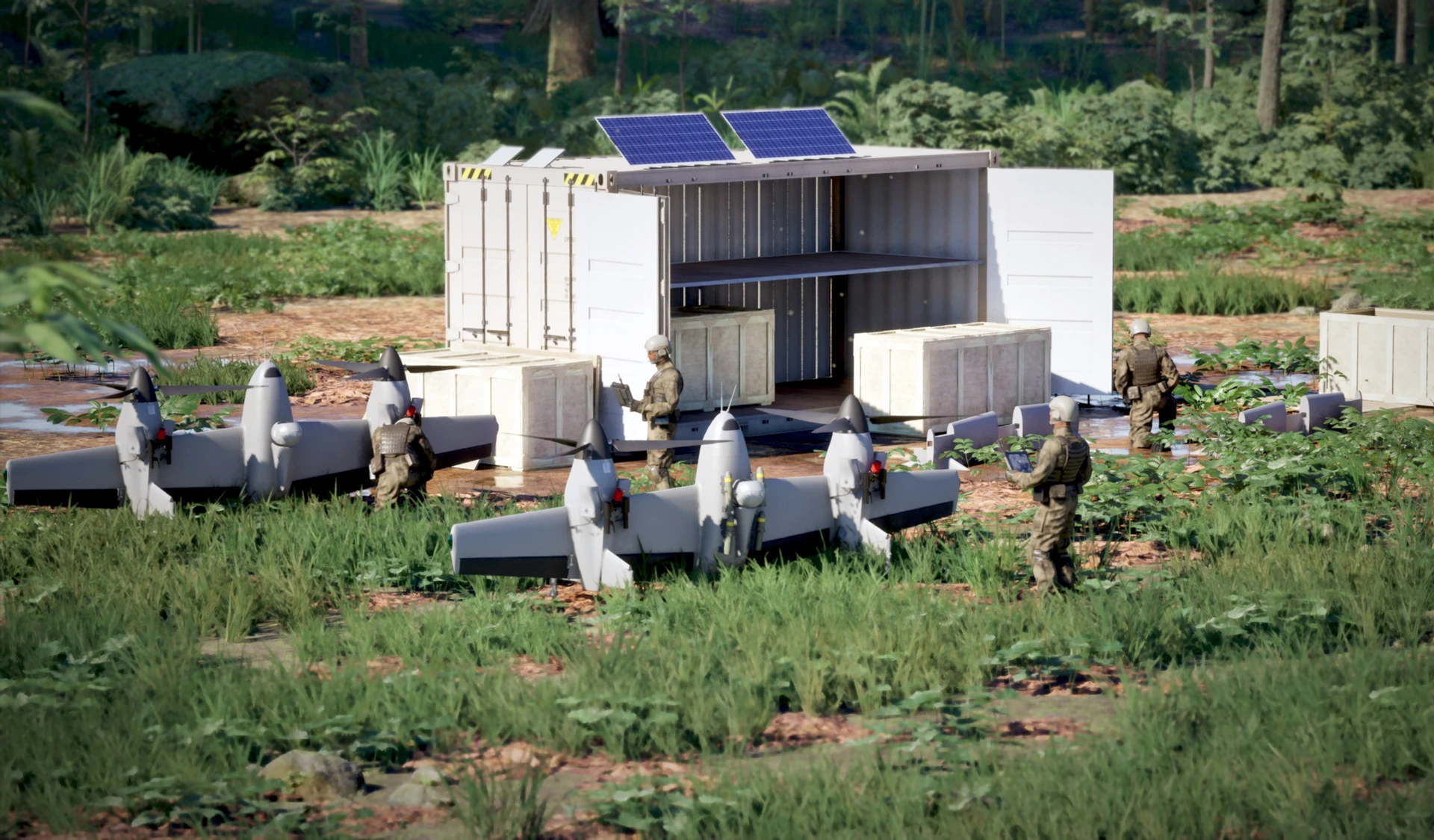 Sikorsky Unveils Nomad 100 Fast Pack Container to Deploy Four VTOL Drones Off-Runway