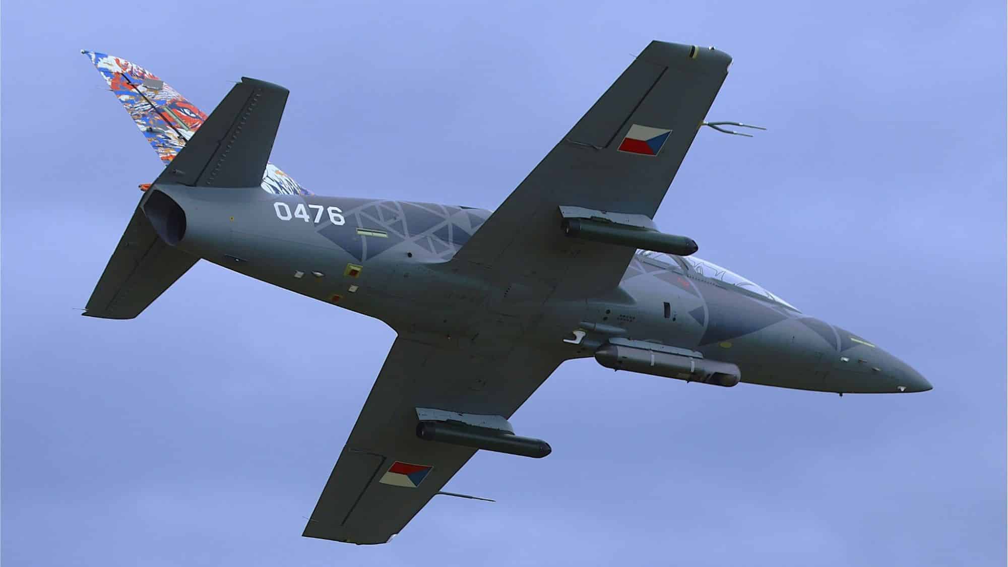 L-39 Skyfox Drone Hunter Advances Thales Belgium Laser-Guided Rocket Integration