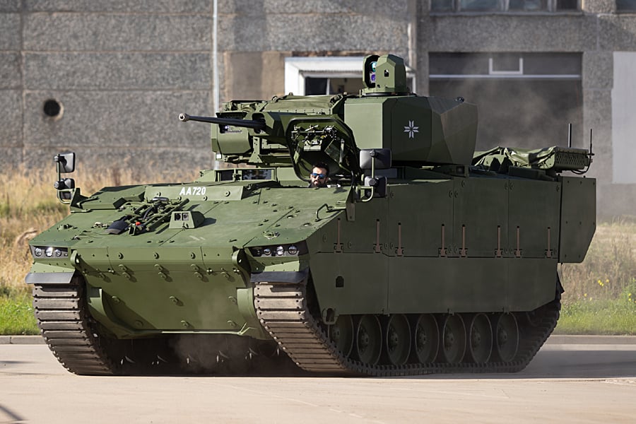 Latvia Receives First HUNTER Infantry Fighting Vehicle of 84 on Order