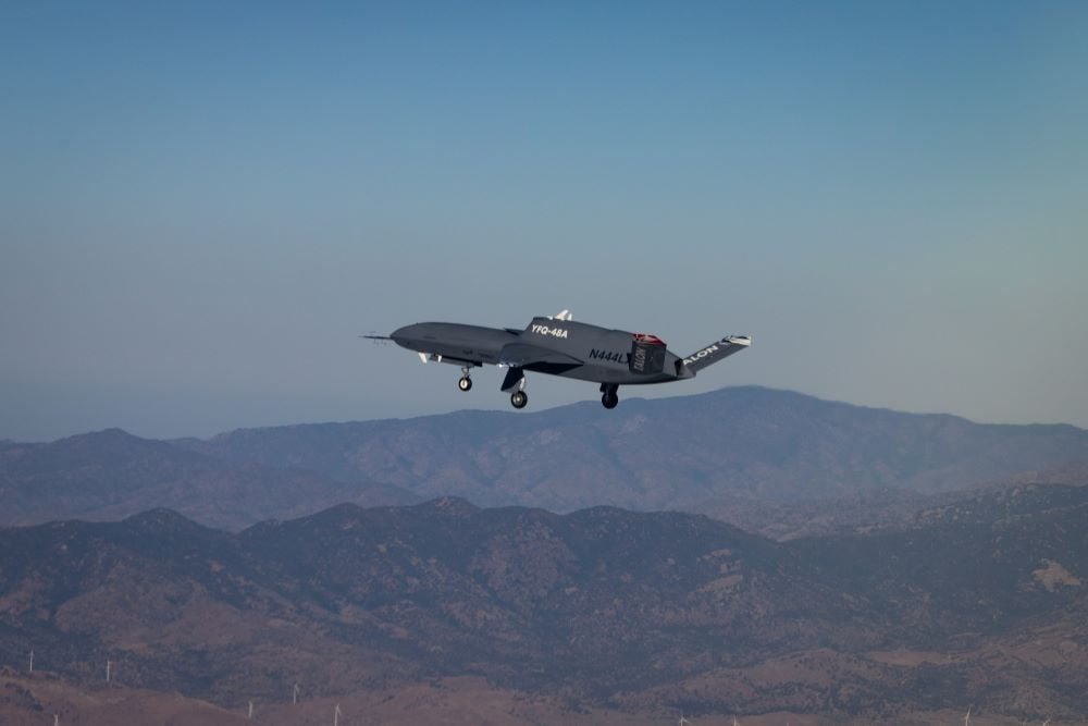 Northrop Grumman’s YFQ-48A Talon Blue First Flight Was Fully Autonomous