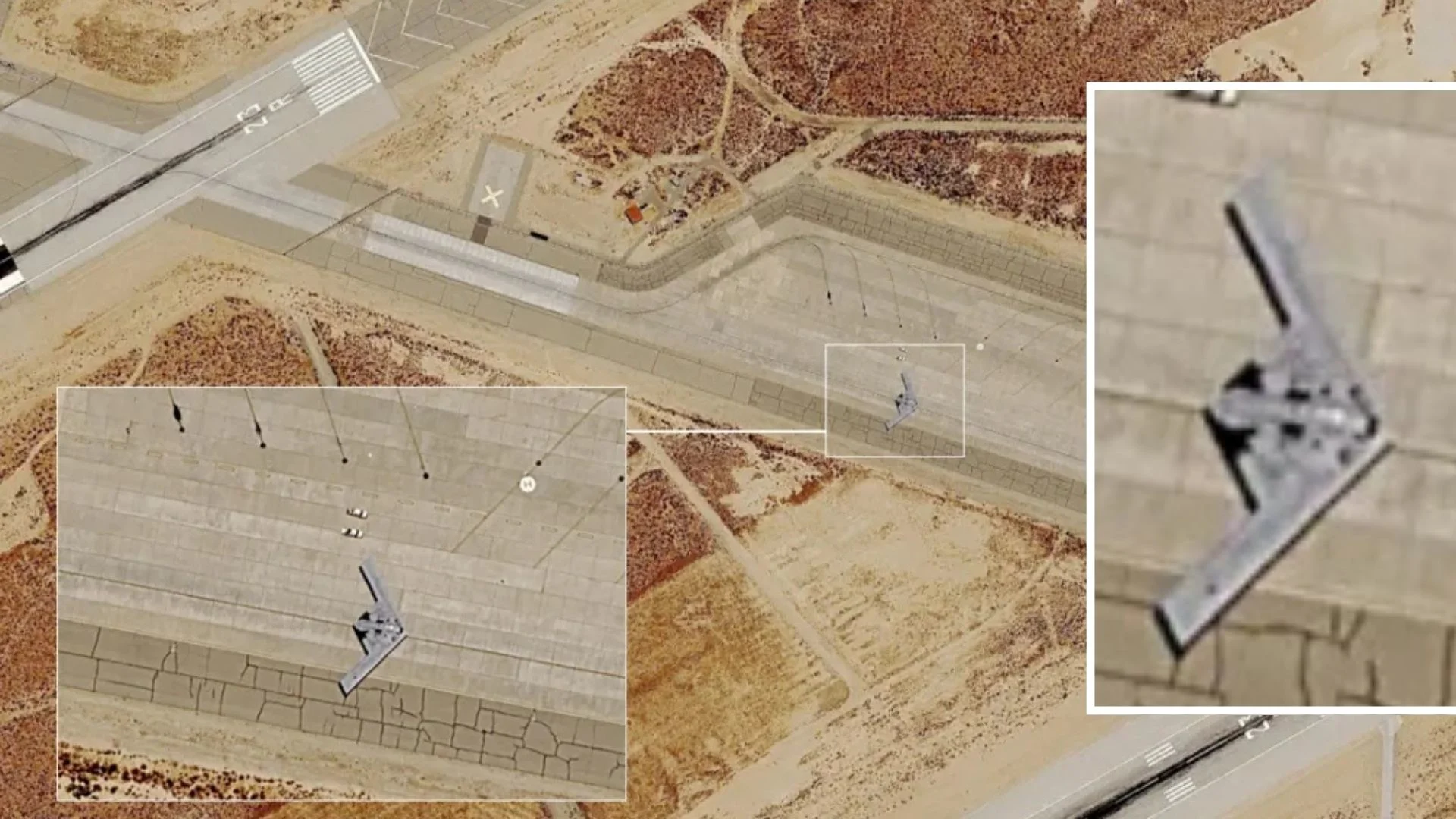 U.S. B-21 Raider Wingspan Is 152 Feet, 12% Smaller Than B-2, Satellite Imagery Shows