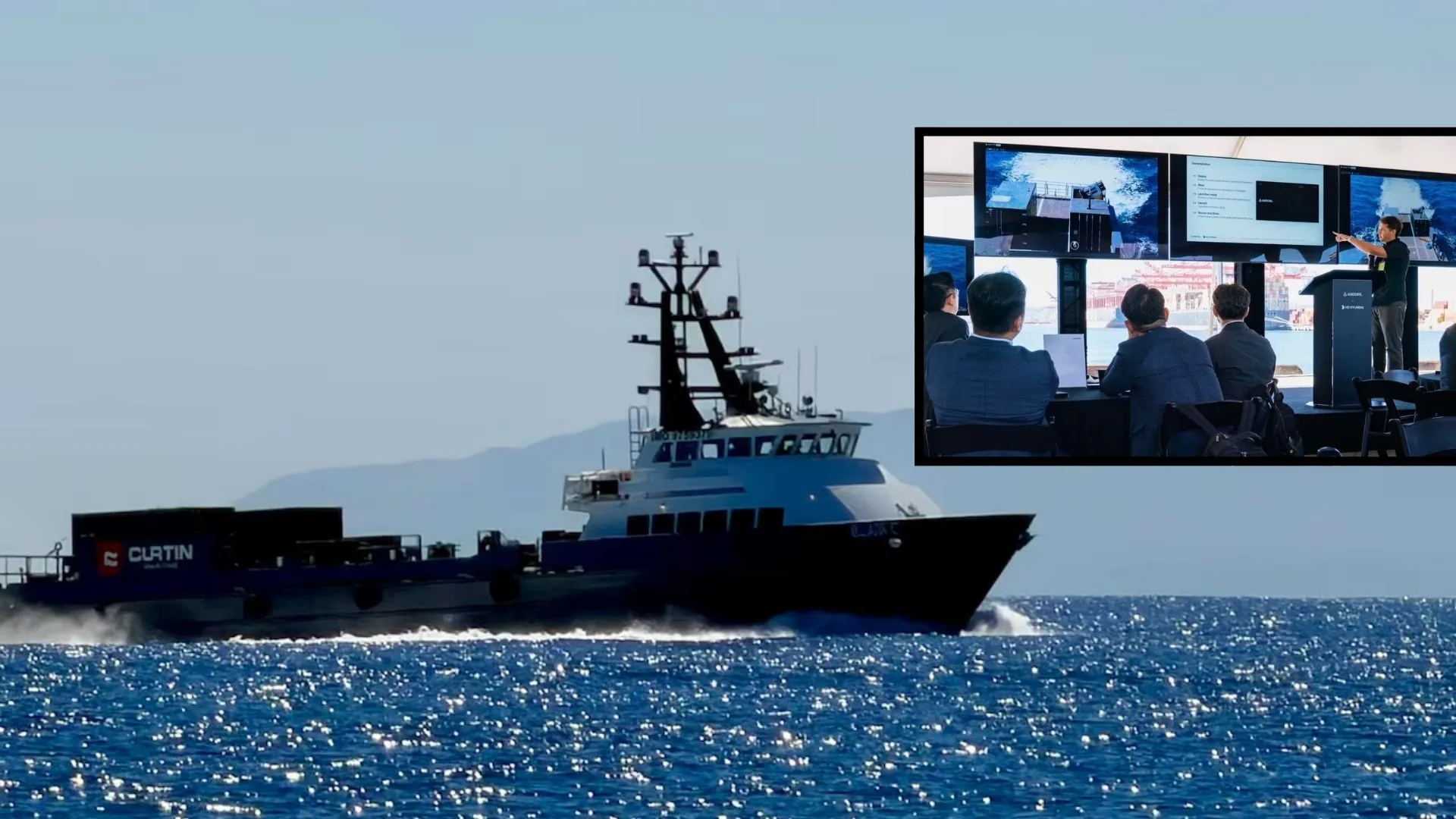 Korean HD Hyundai and US Anduril Test 368-Ton Unmanned Surface Vessel Off California