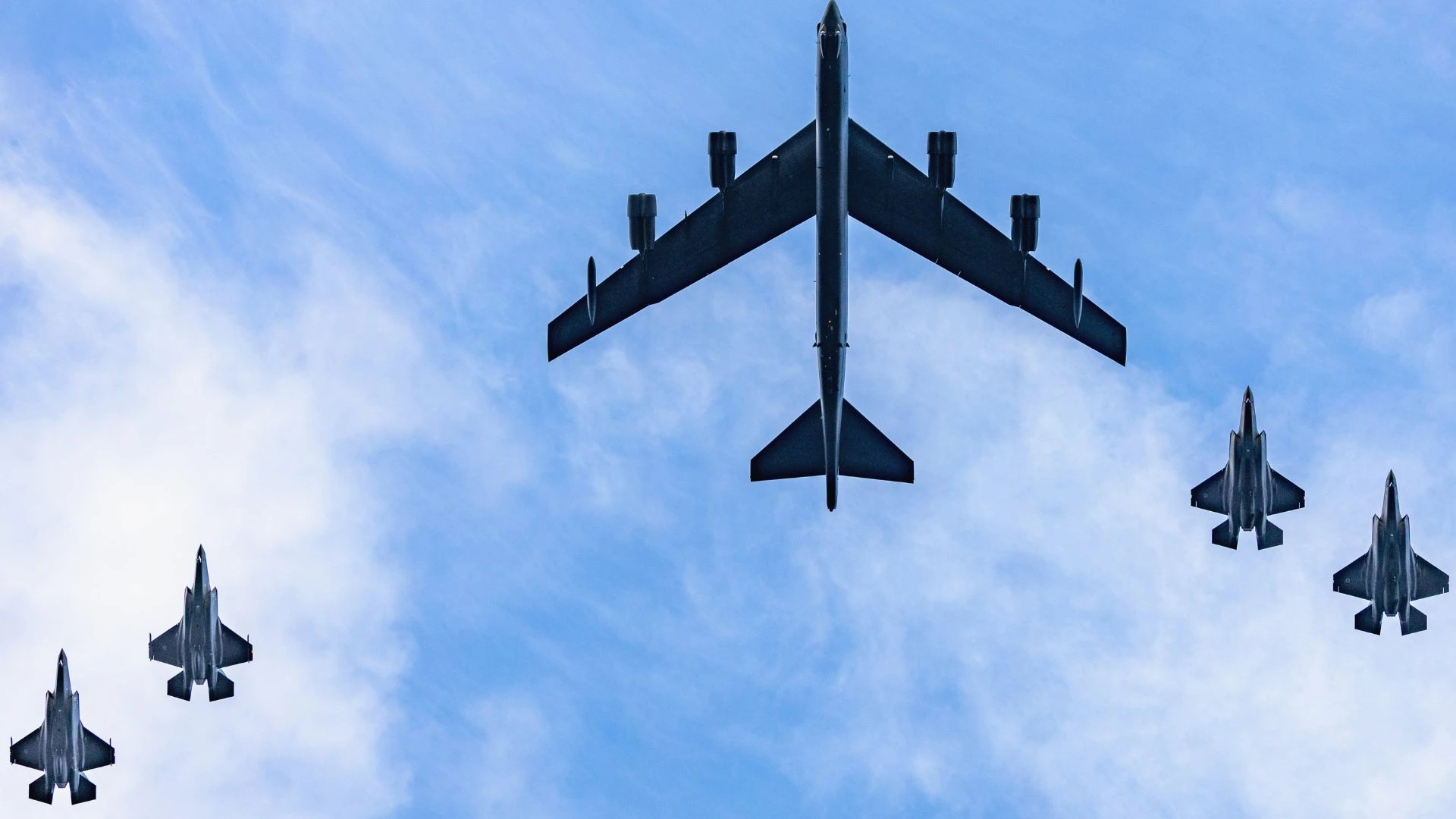 UK and Norwegian F-35s Escort US B-52 in Global Thunder 27 as Britain Rebuilds Airborne Nuclear Role