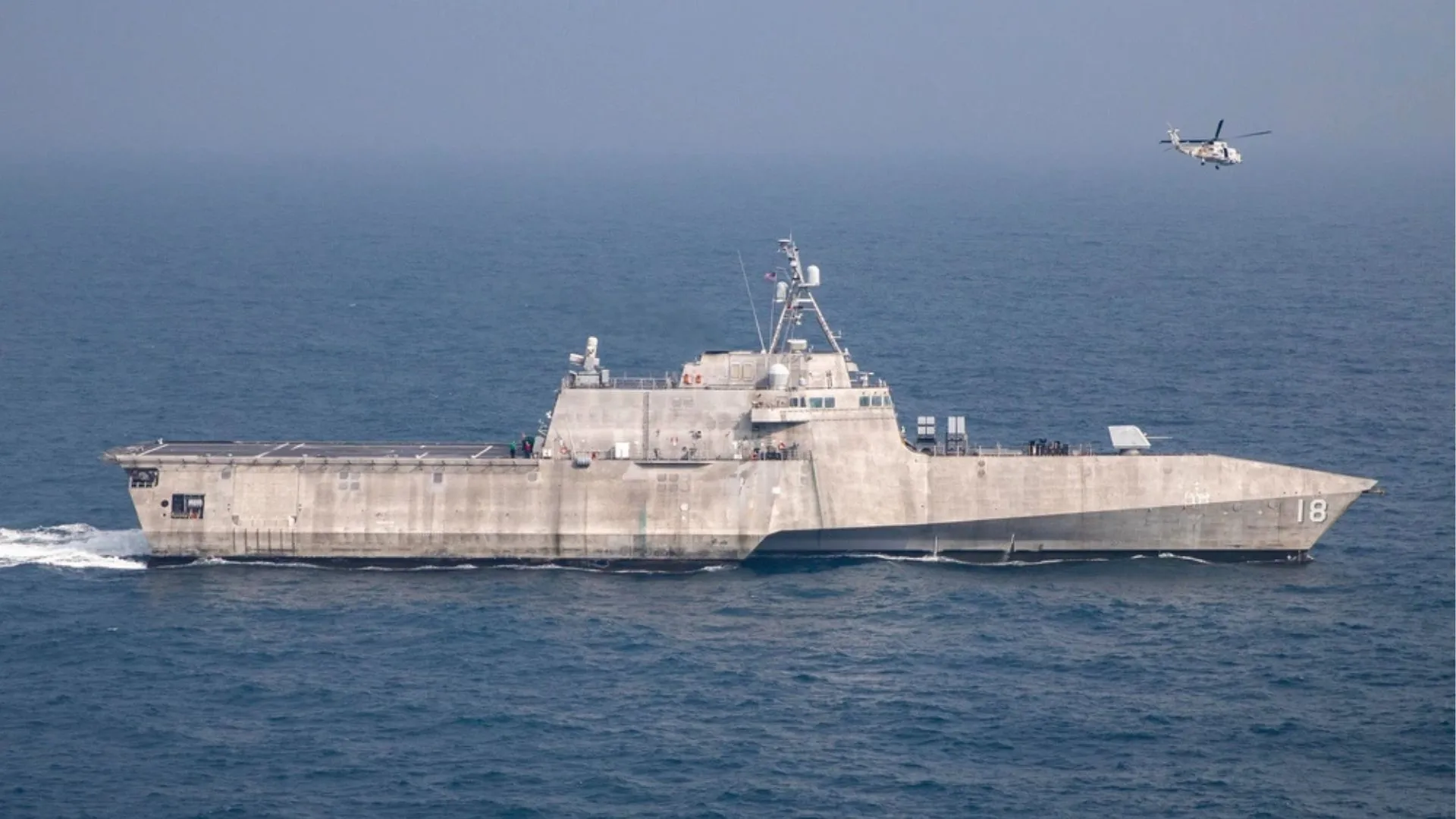 China Tracks USS Charleston Littoral Combat Ship Near Sabina Shoal in the Spratlys