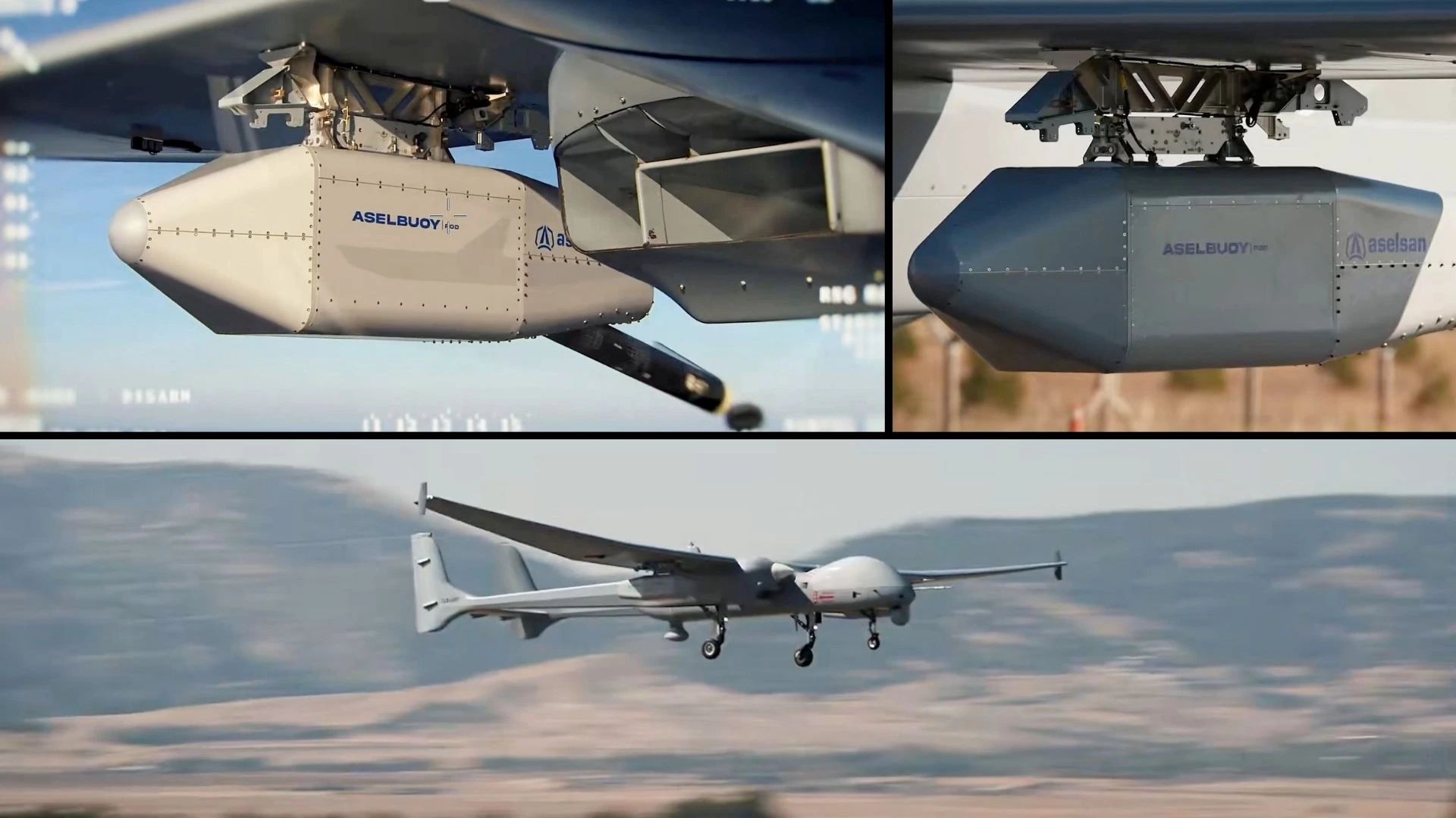 Turkish AKSUNGUR Drone Drops aselBUOY Sonobuoys at TURNAs-2026, Detecting Underwater Targets