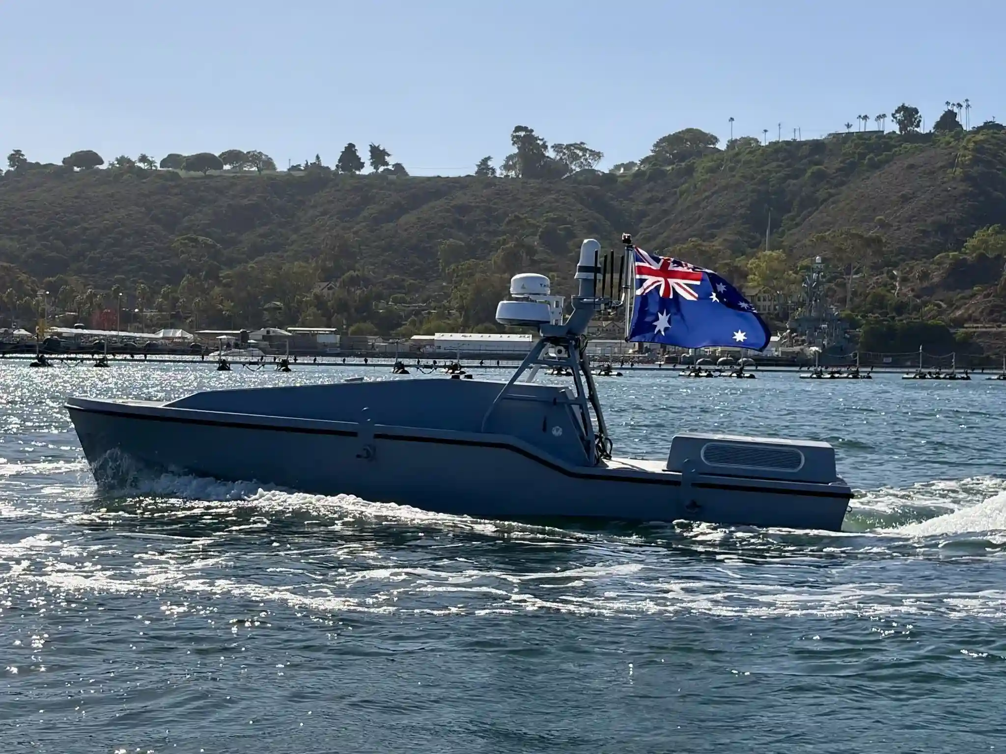 AUKUS Forces Test Saronic Corsair Drone Boats That Struck Iran in Autonomous Resupply Missions