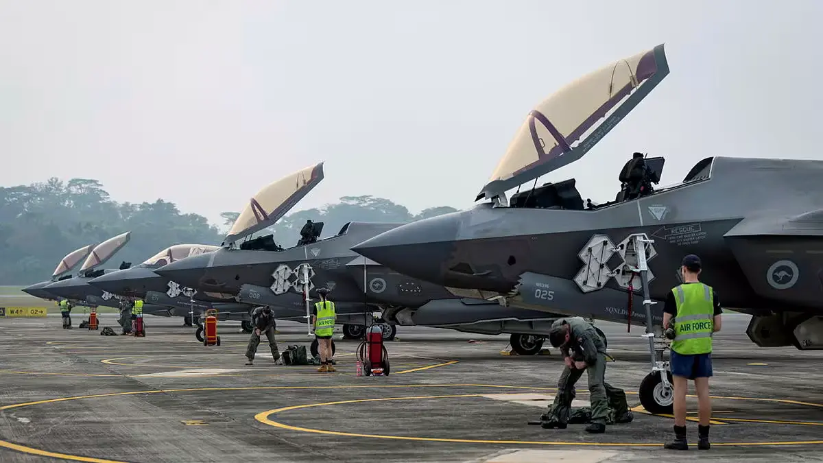 Six RAAF F-35A Fighters Fly Counter-Air Missions at Bersama Lima as Singapore Readies Its Own F-35s