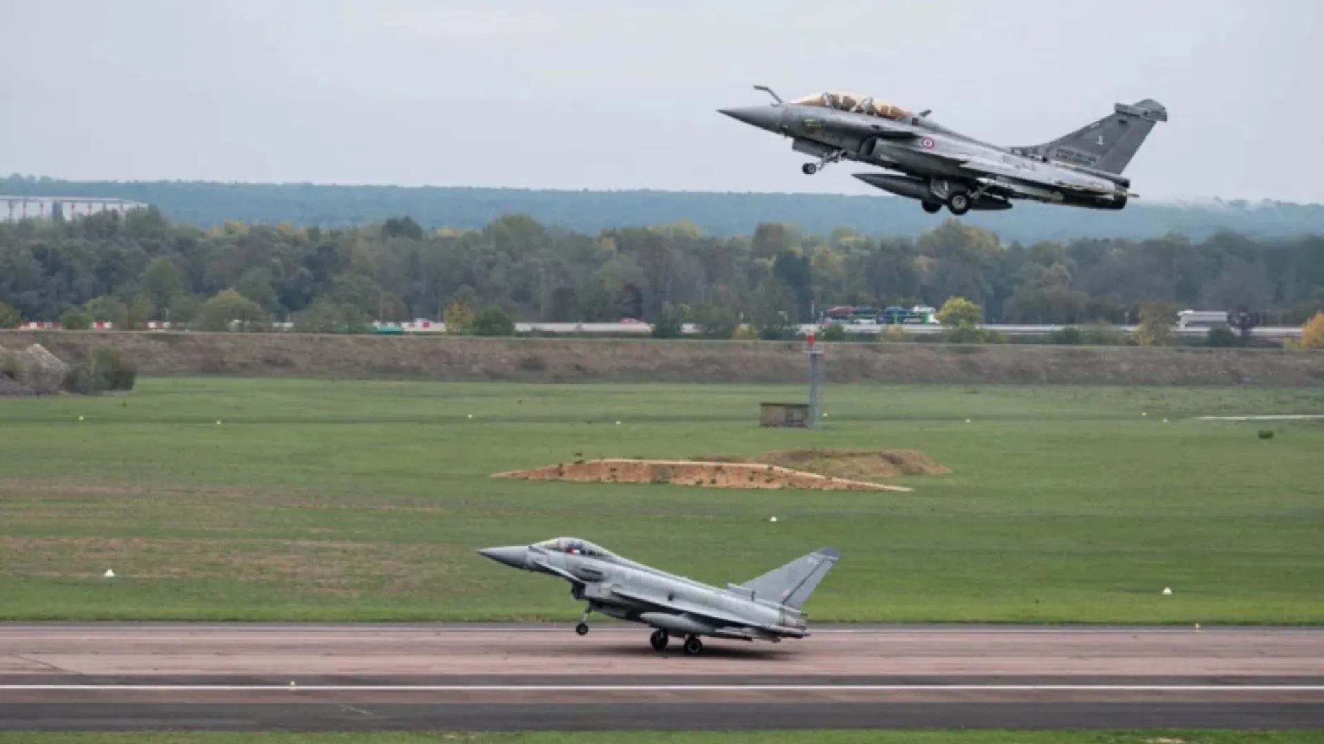 UK RAF Typhoons Join French Nuclear Exercise for First Time, Escorting Rafale Strike Jets