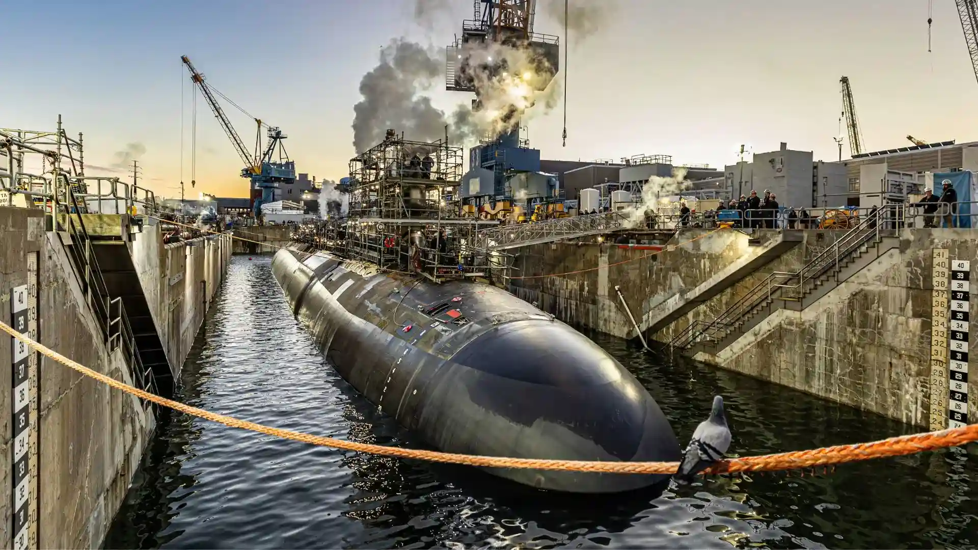 US Navy’s USS Washington Undocks on Schedule at Portsmouth Amid Submarine Maintenance Delays